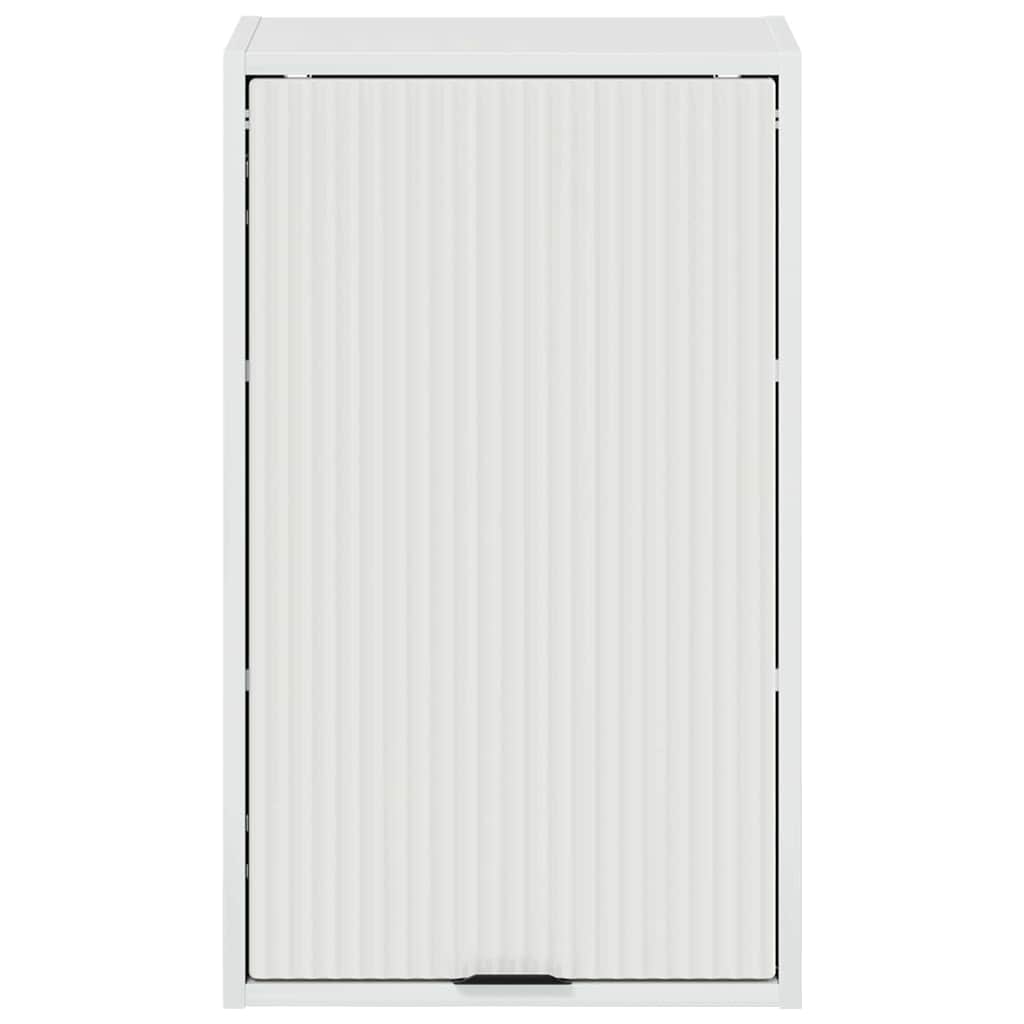 vidaXL Dulap de Baie Pe perete cu ușă Alb lucios 39 x 23,5 x 65 cm