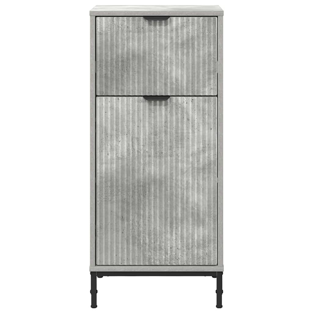 vidaXL Dulap de Baie cu sertar cu ușă Gri din beton 39,5 x 36 x 88 cm