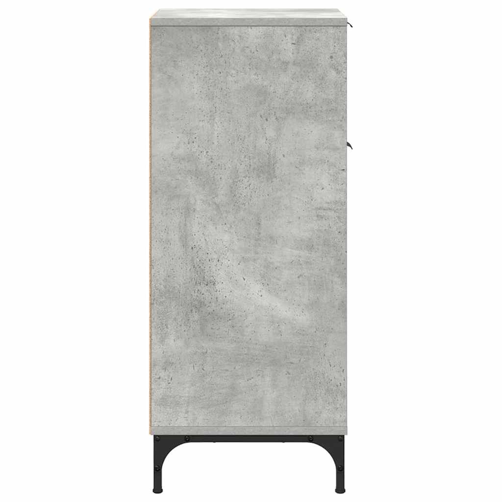 vidaXL Dulap de Baie cu sertar cu ușă Gri din beton 39,5 x 36 x 88 cm