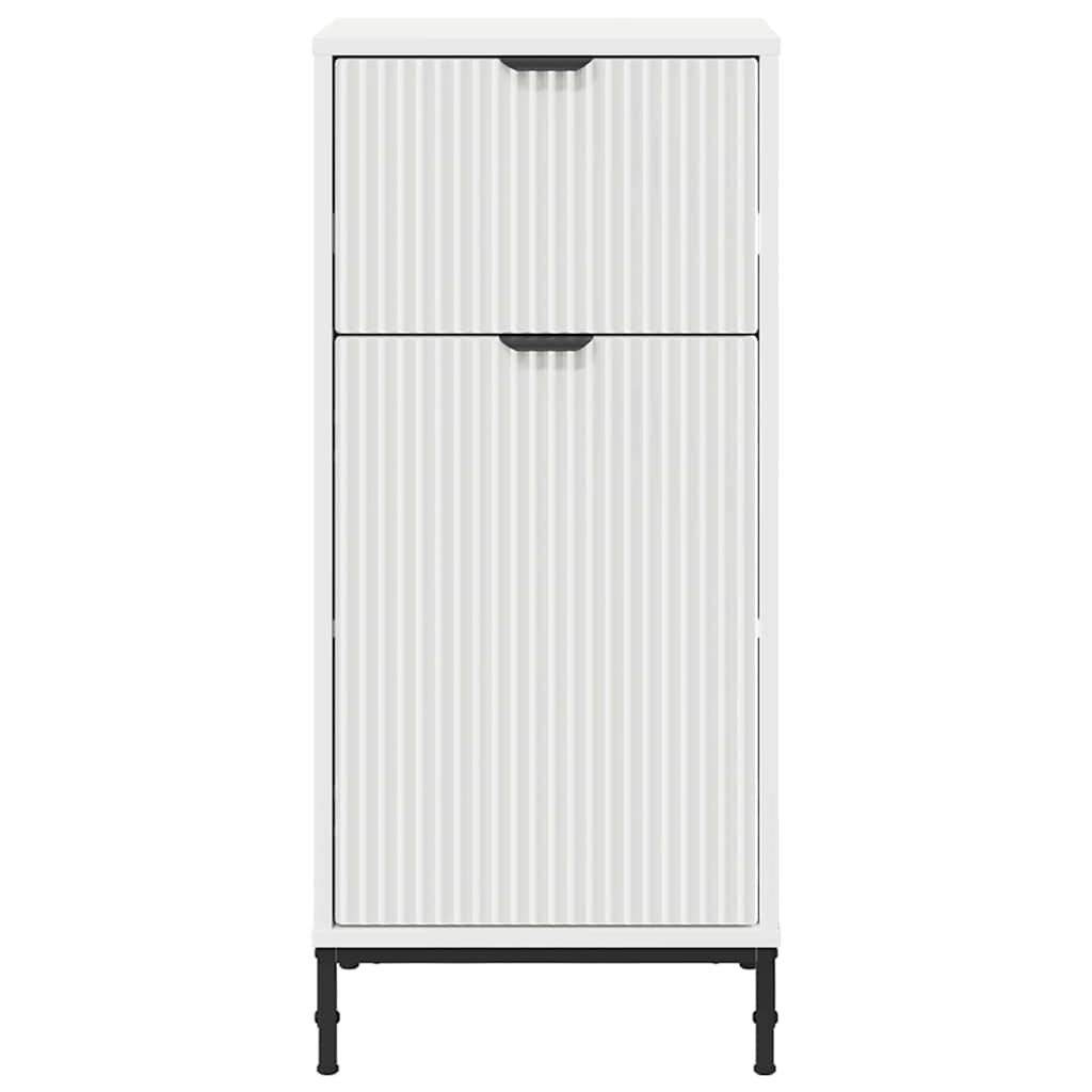 vidaXL Dulap de Baie cu sertar cu ușă Alb lucios 39,5 x 36 x 88 cm