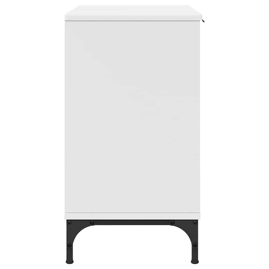 vidaXL Dulap pentru Chiuveta de Baie cu ușă Alb 60.5 x 33.5 x 61 cm