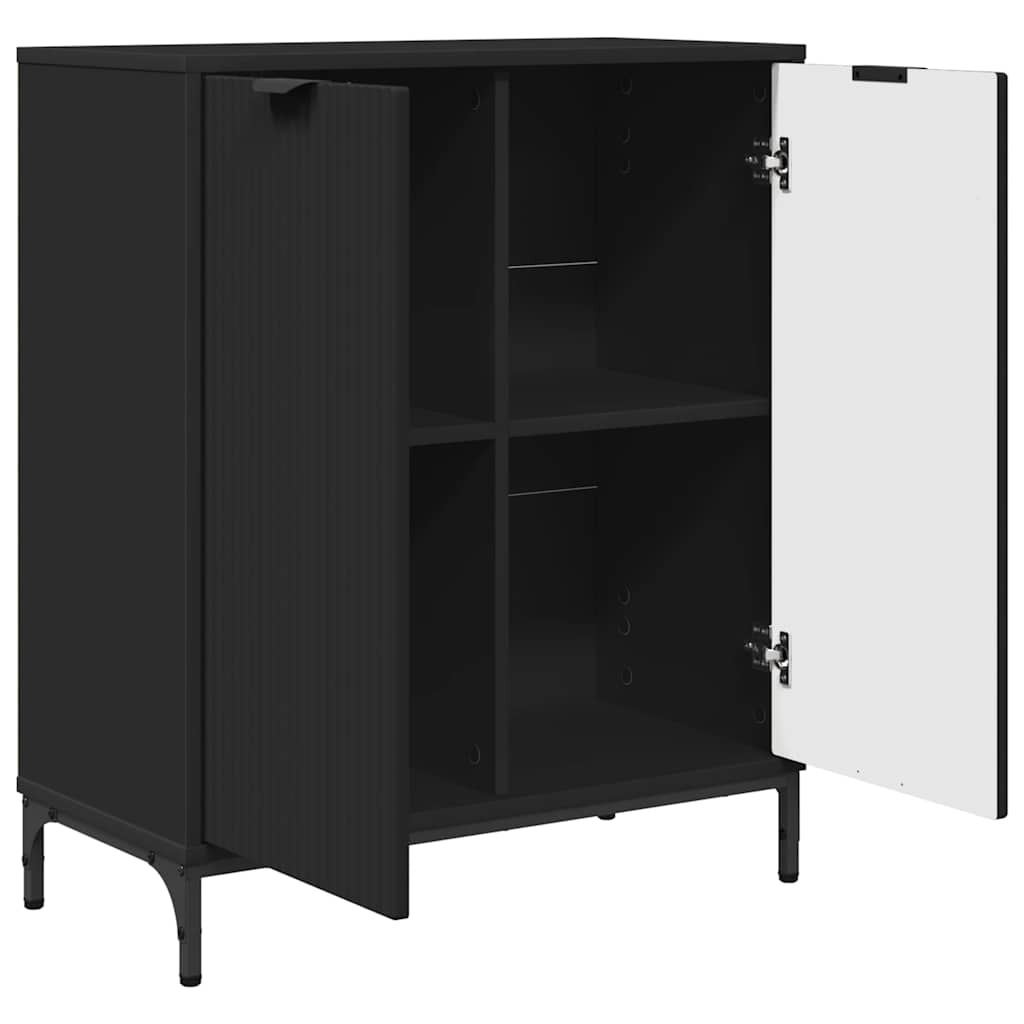 vidaXL Bufet Negru 69.5 x 33 x 82 cm Lemn compozit