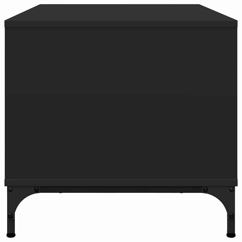 vidaXL Masă de cafea Negru 90 x 49 x 46 cm Lemn compozit