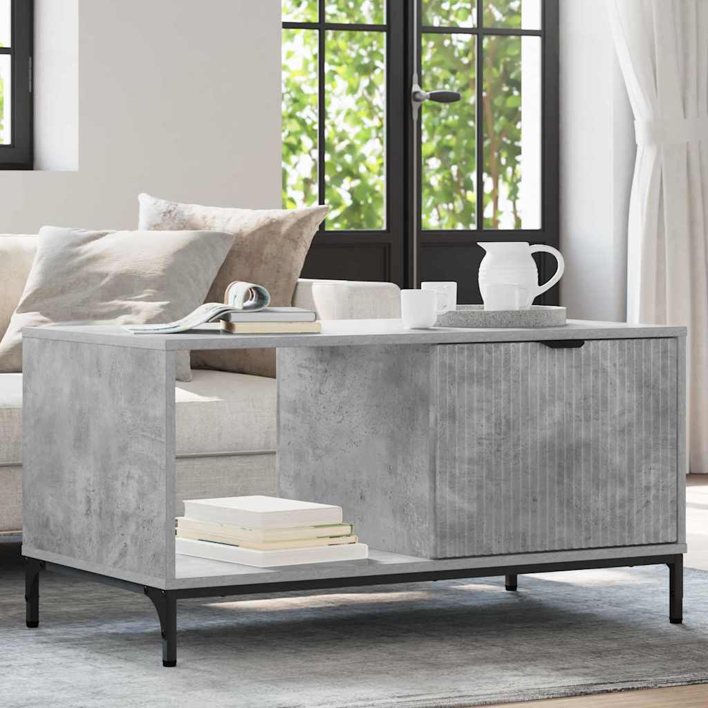 vidaXL Masă de cafea Gri beton 90 x 49 x 46 cm Lemn compozit