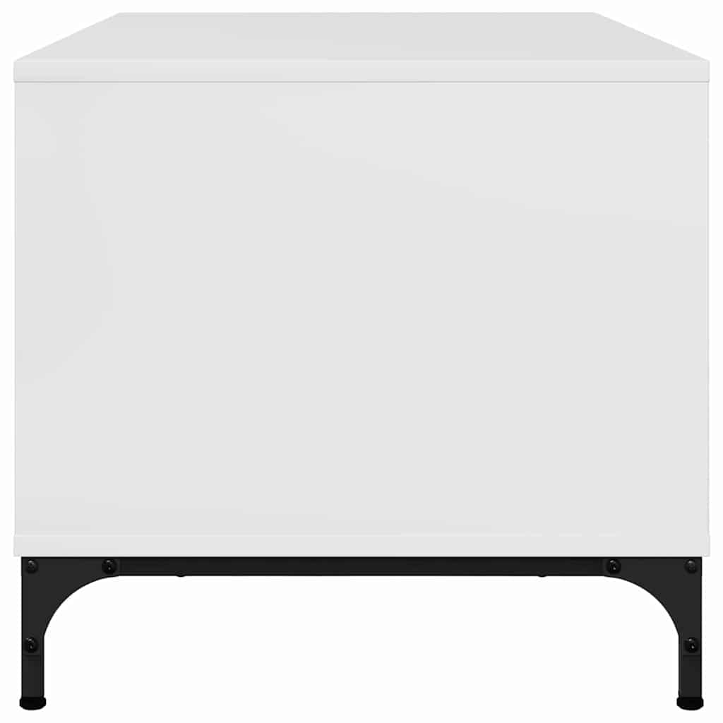 vidaXL Masă de cafea Alb foarte lucios 90 x 49 x 46 cm Lemn compozit