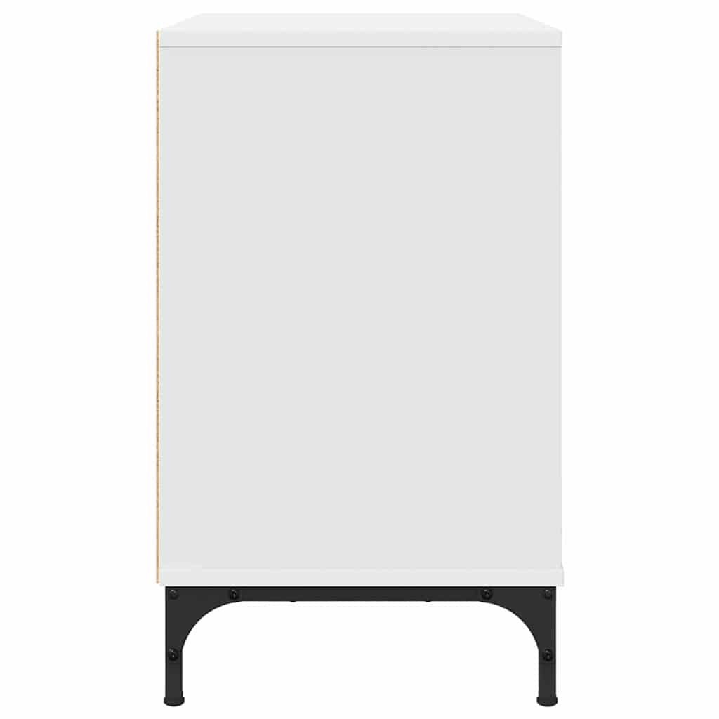 vidaXL Noptieră cu sertar Alb 63.5 x 36 x 61 cm Lemn compozit