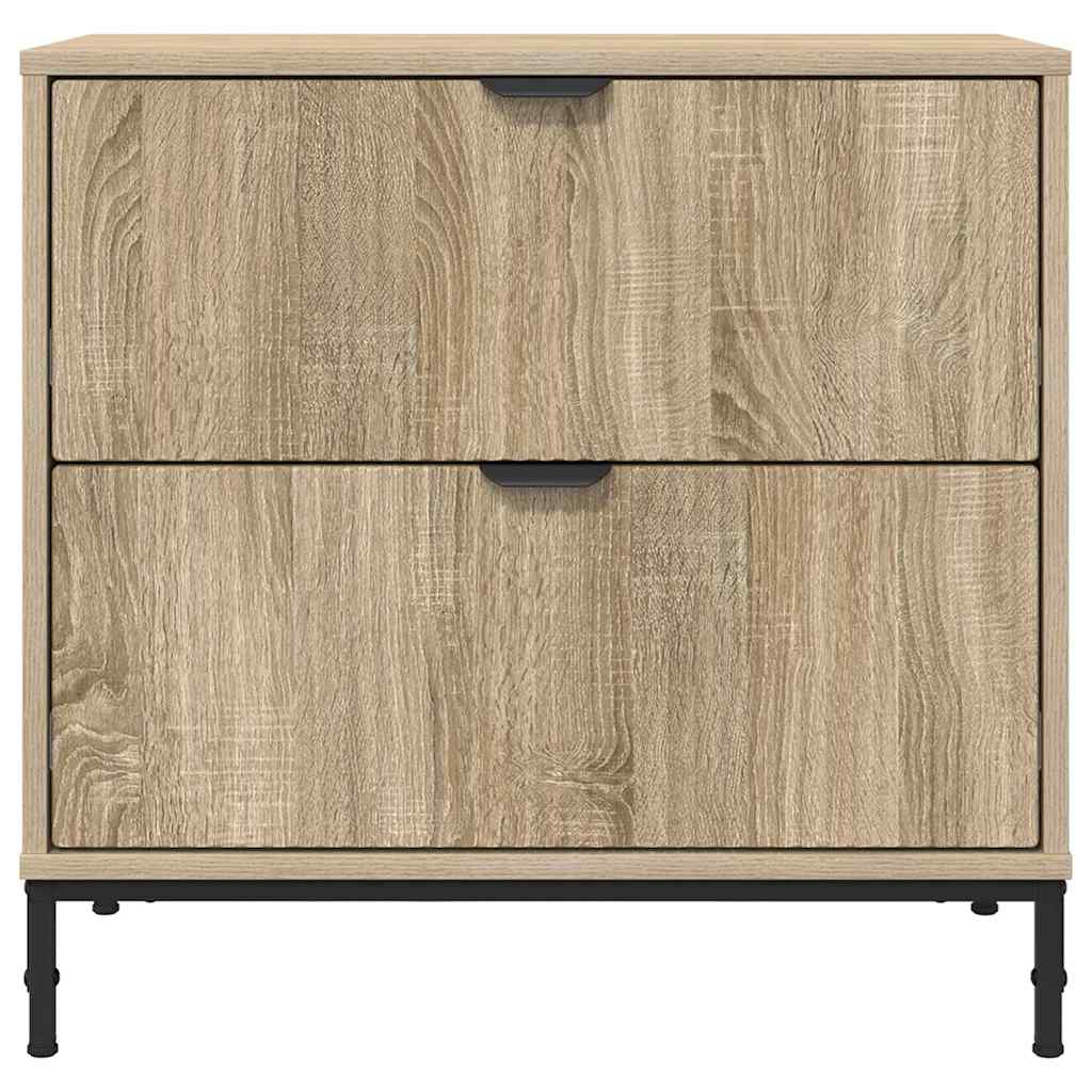 vidaXL Noptieră Stejar sonoma 63.5 x 36 x 61 cm Lemn compozit