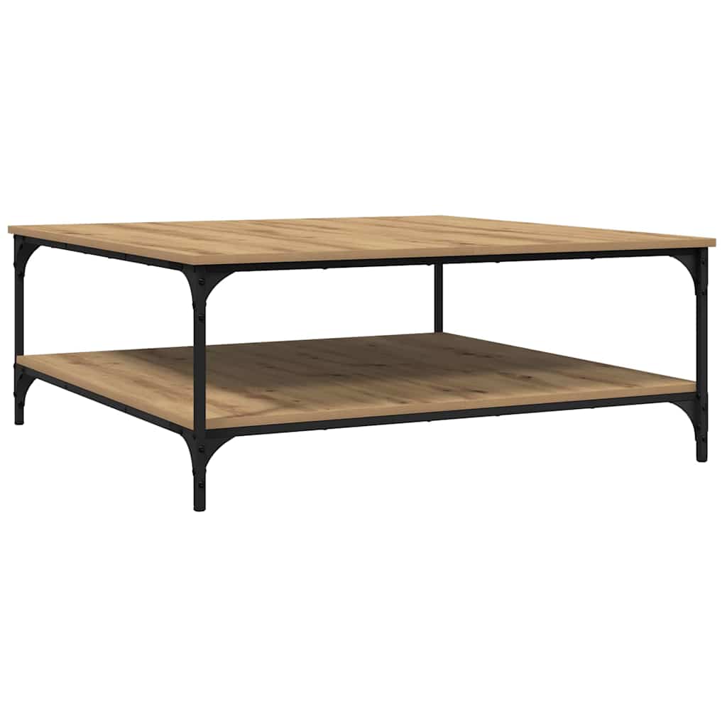 vidaXL Masă de cafea stejar artizanal 100 x 100 x 40 cm Lemn compozit