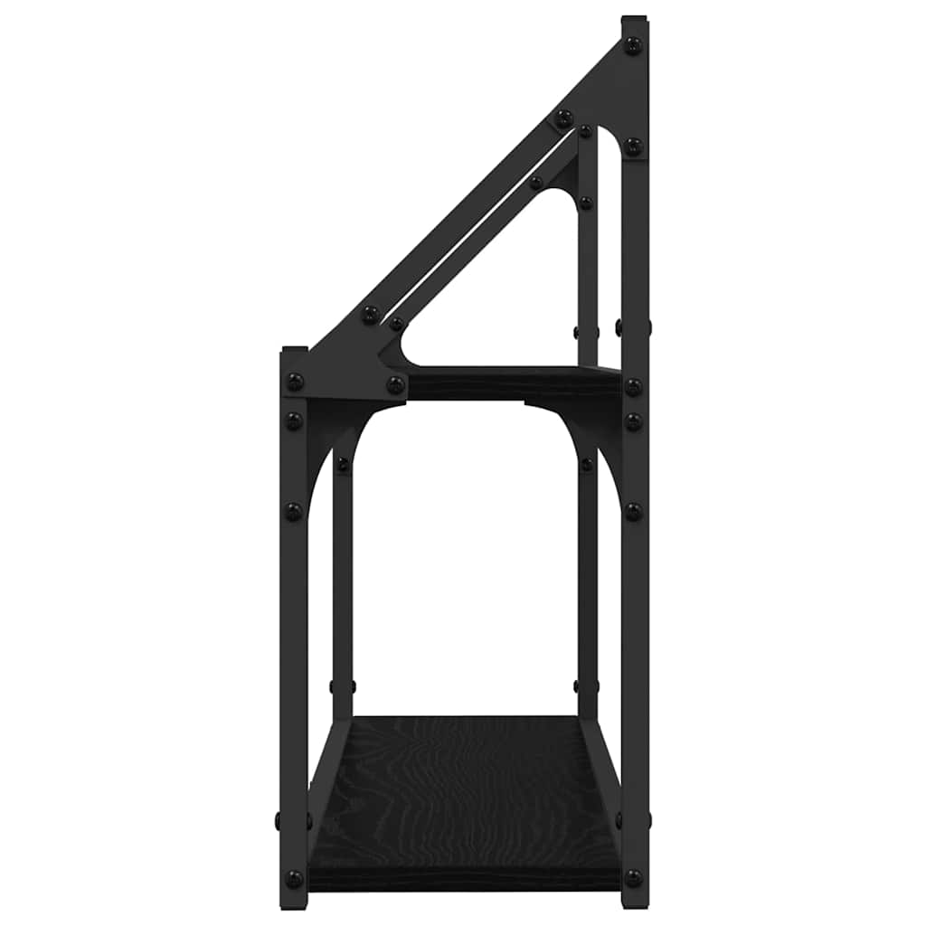vidaXL Raft de perete Stejar negru 60 x 21 x 51 cm Lemn compozit