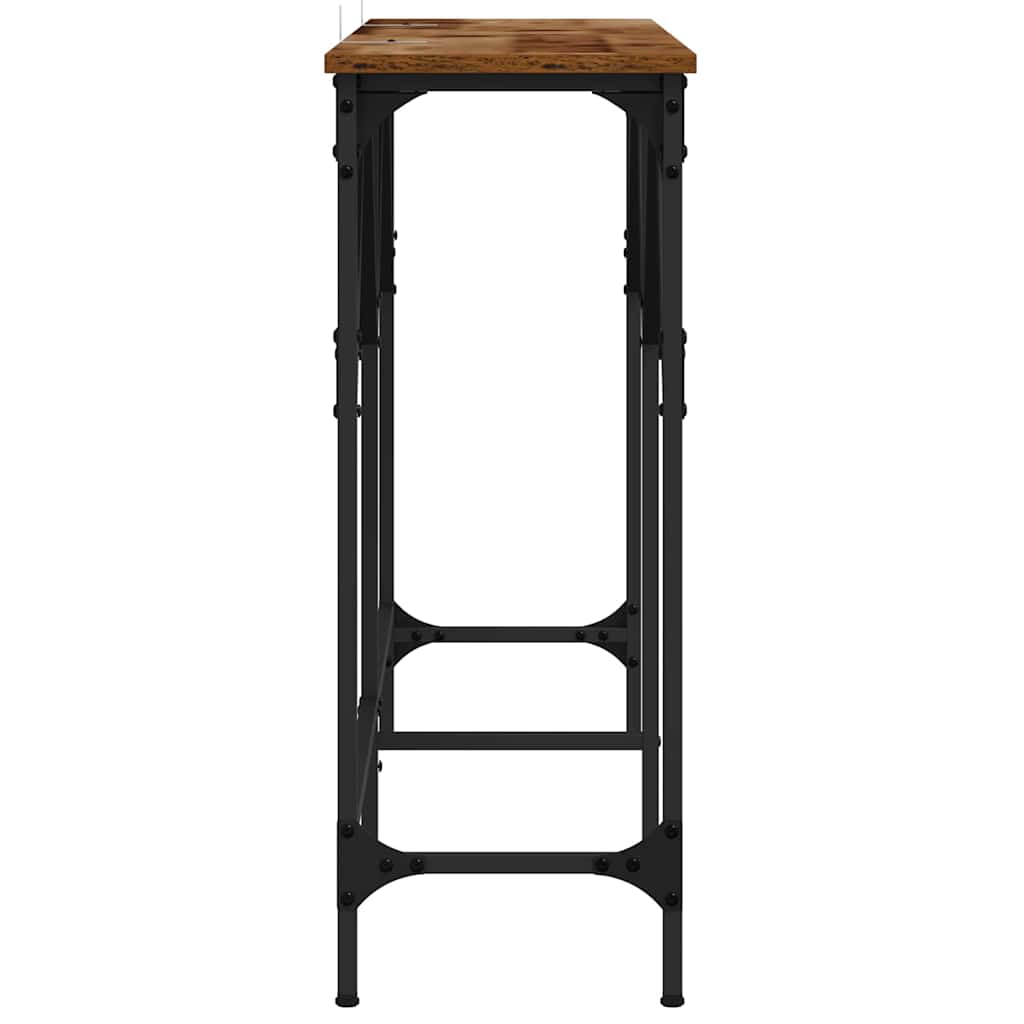 vidaXL Masă de consolă Lemn Vechi 140 x 29 x 75 cm Lemn compozit
