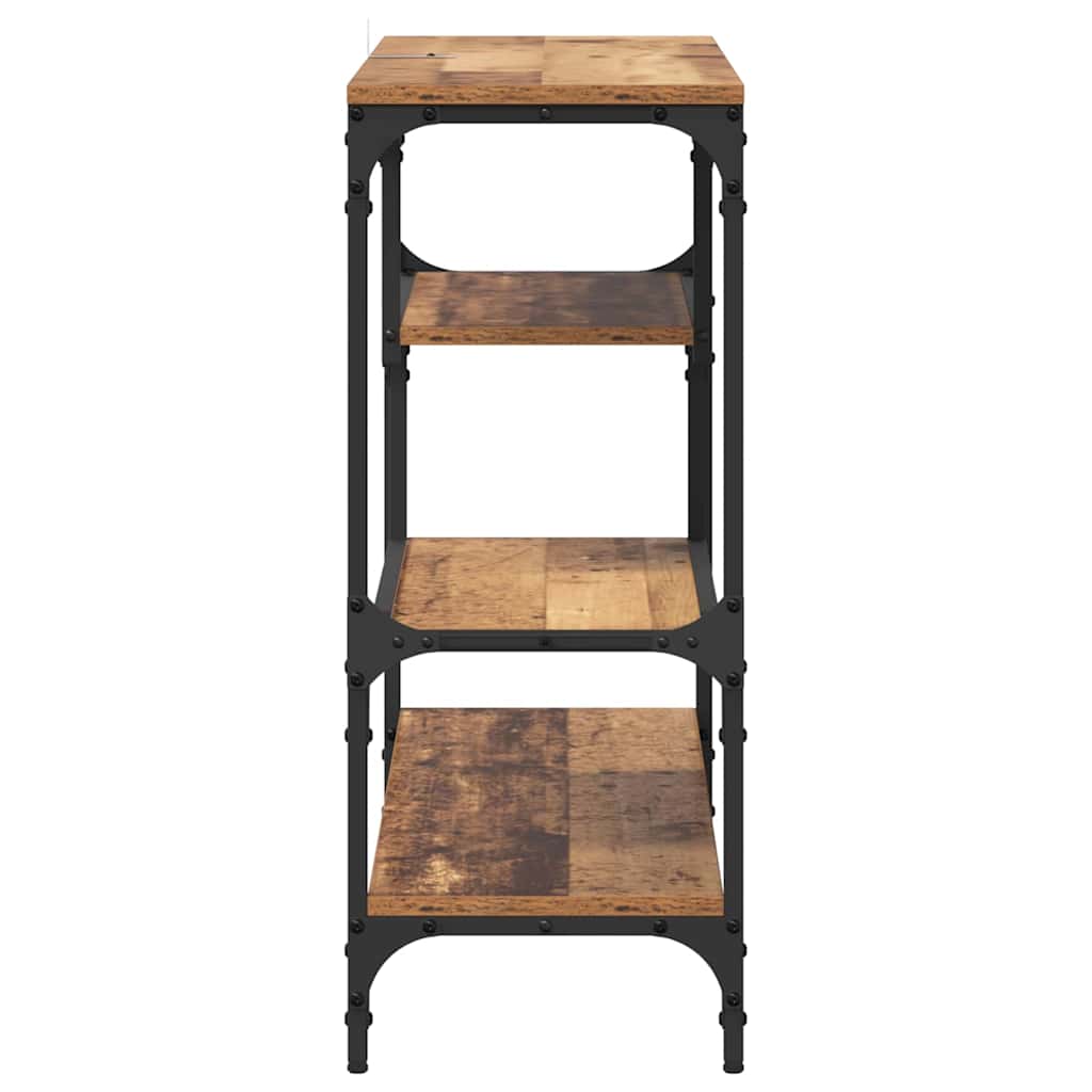 vidaXL Masă de consolă Lemn vechi 100 x 30 x 75 cm Lemn compozit