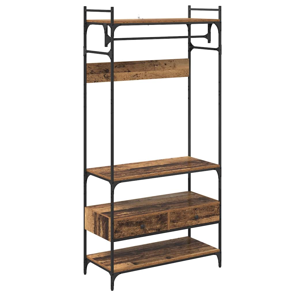 vidaXL Dulap cu sertar Lemn vechi 89 x 39 x 184.5 cm Lemn compozit