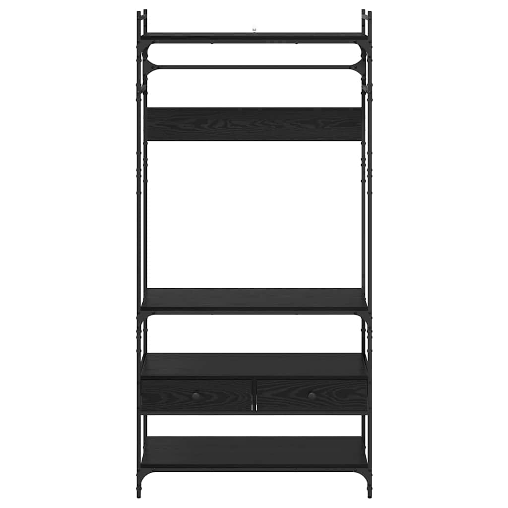 vidaXL Dulap cu sertar Stejar negru 89 x 39 x 184.5 cm Lemn compozit