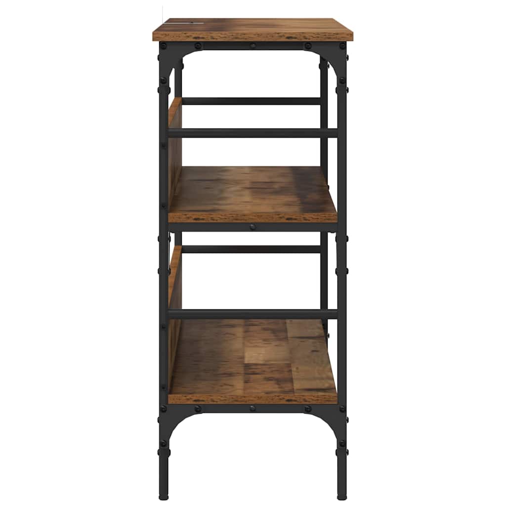 vidaXL Masă de consolă Lemn vechi 100 x 32 x 75 cm Lemn compozit