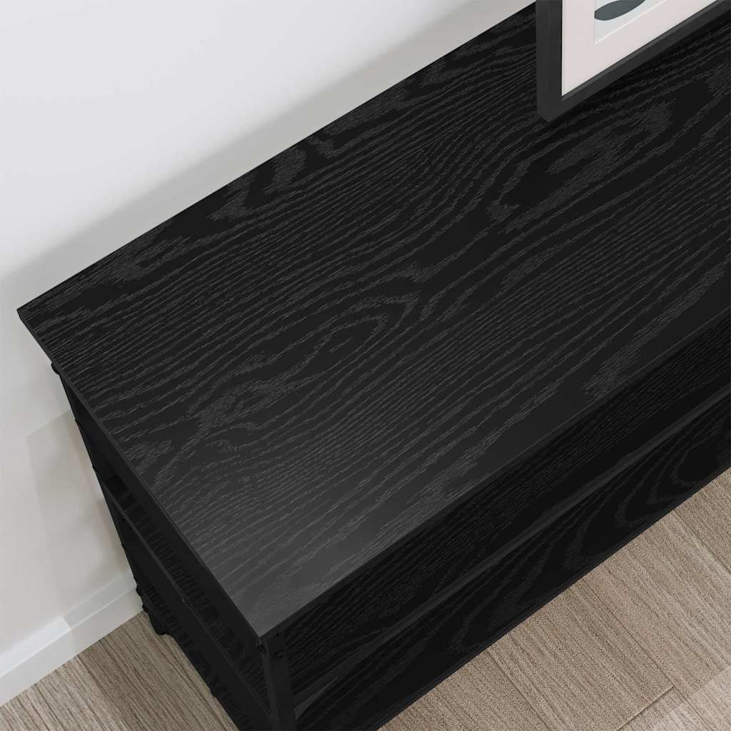 vidaXL Masă de consolă Stejar negru 100 x 32 x 75 cm Lemn compozit