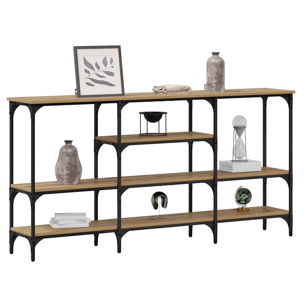 vidaXL Masă de consolă stejar artizanal 160 x 29 x 80 cm Lemn compozit