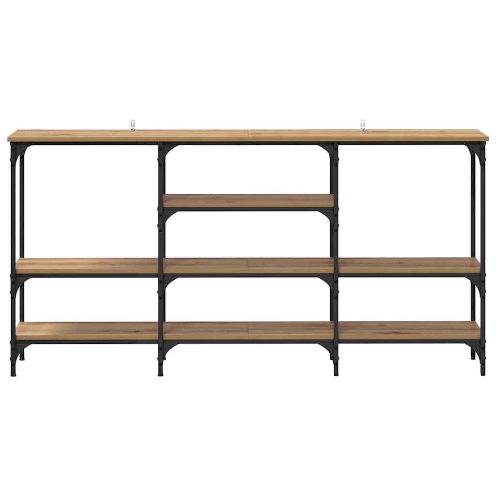 vidaXL Masă de consolă stejar artizanal 160 x 29 x 80 cm Lemn compozit