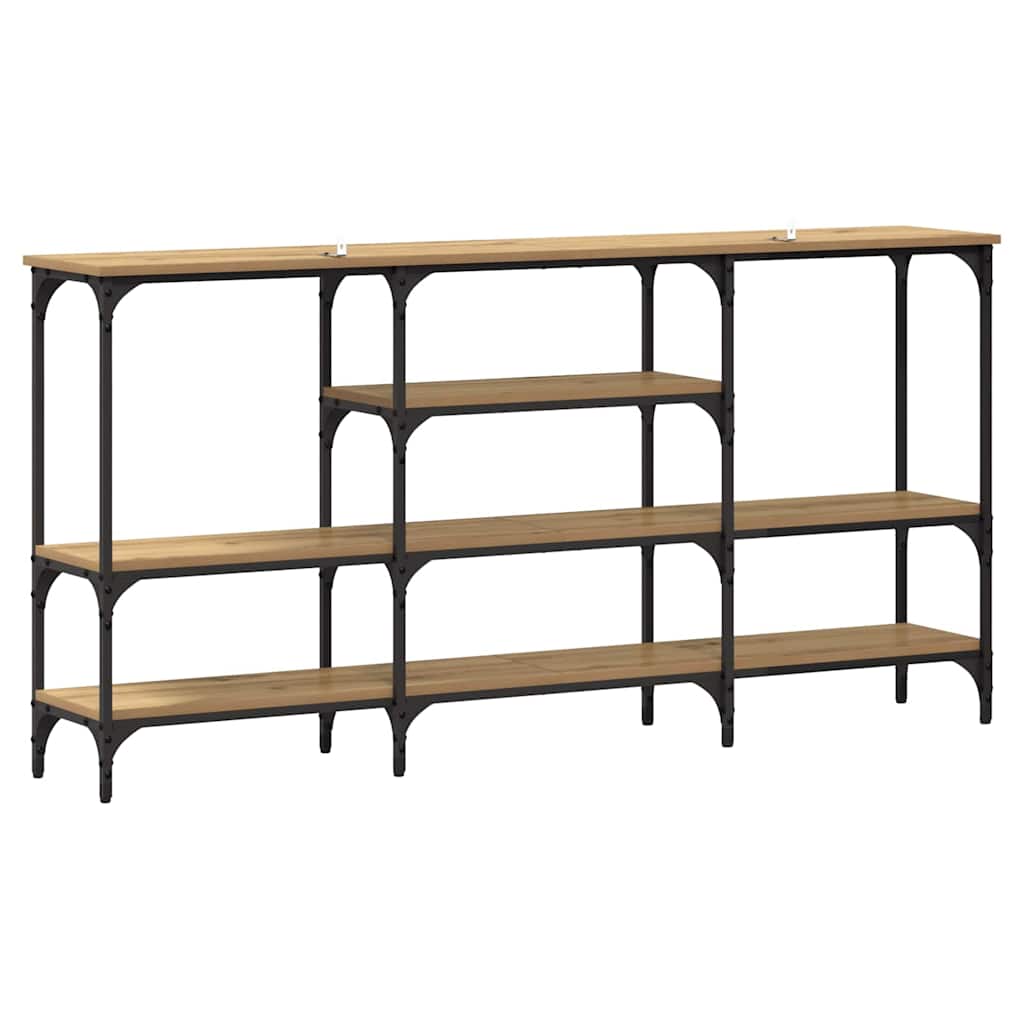 vidaXL Masă de consolă stejar artizanal 160 x 29 x 80 cm Lemn compozit