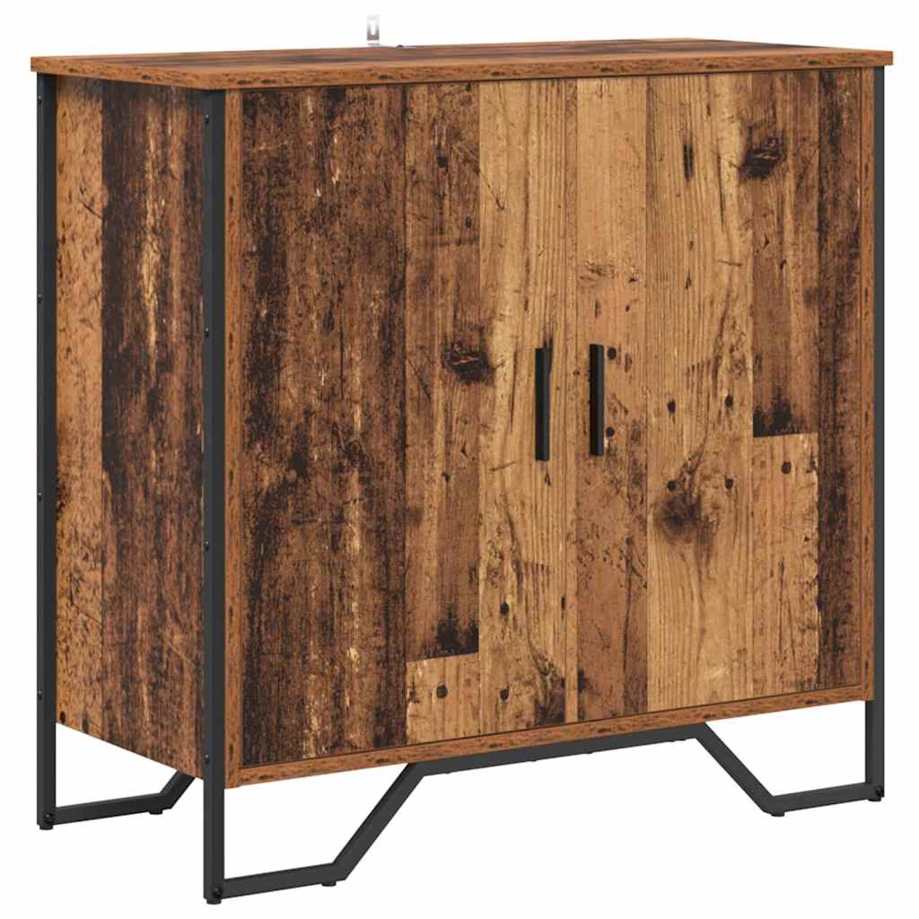 vidaXL Bufet cu raft cu depozitare cu ușă Maro 78 x 35.5 x 74.5 cm Lemn compozit vidaXL Bufet cu raft cu depozitare cu ușă Maro 78 x 35.5 x 74.5 cm Lemn compozit