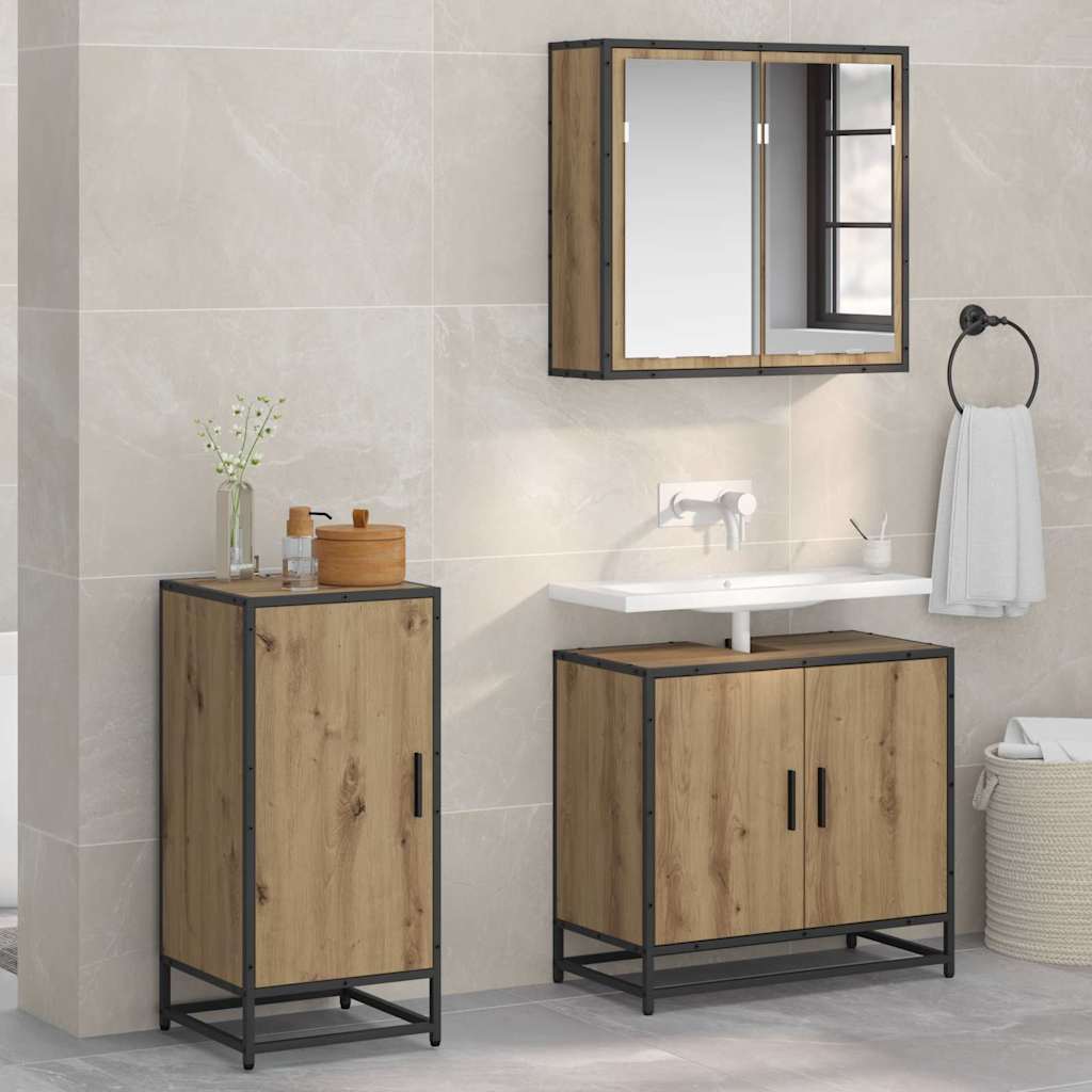 vidaXL Bufet stejar artizanal 35 x 35.5 x 76 cm Lemn compozit