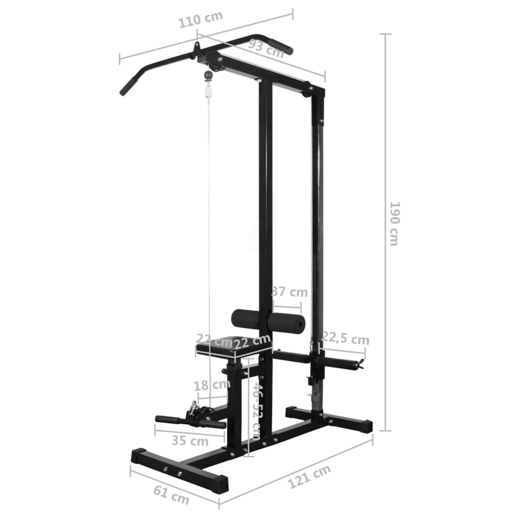 vidaXL Aparat fitness multifuncțional fără greutăți vidaXL Aparat fitness multifuncțional fără greutăți