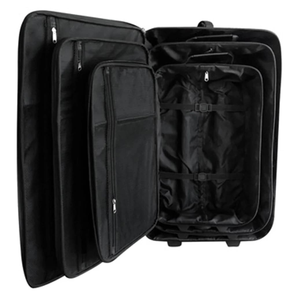 Set 5 bagaje/trollere negru Set 5 bagaje/trollere negru