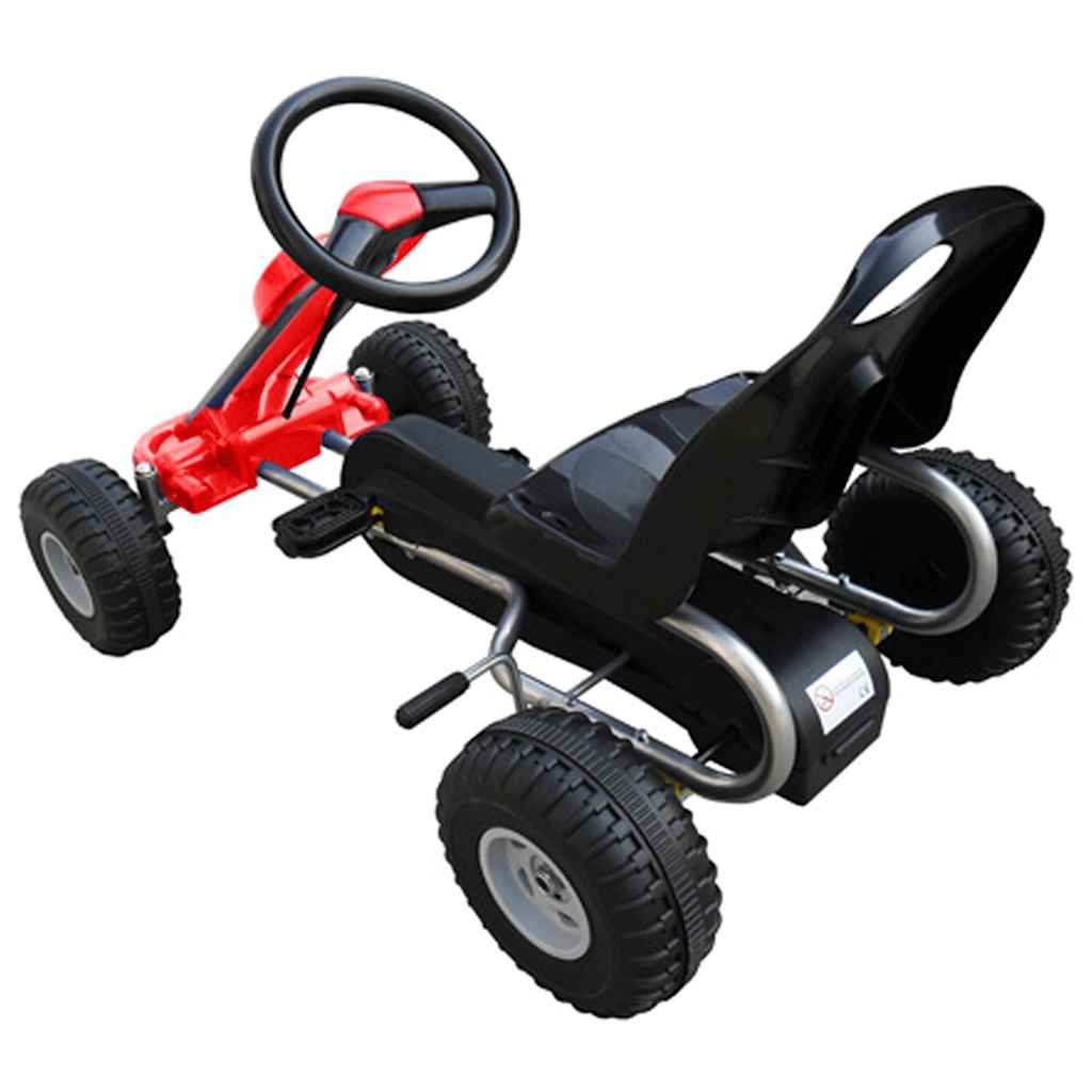 vidaXL Kart cu pedale Go Kart, roșu vidaXL Kart cu pedale Go Kart, roșu