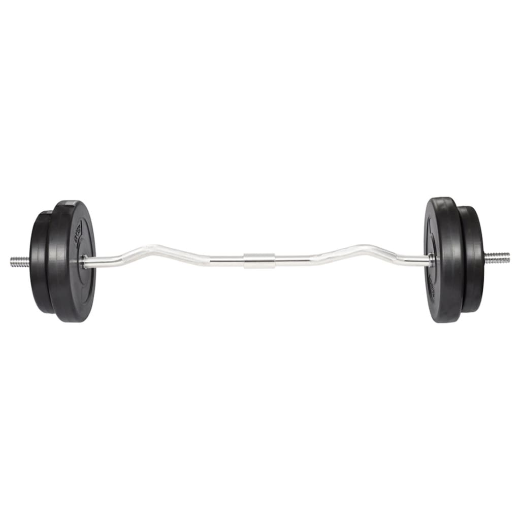 vidaXL Bară ondulată cu greutăți, 30 kg vidaXL Bară ondulată cu greutăți, 30 kg