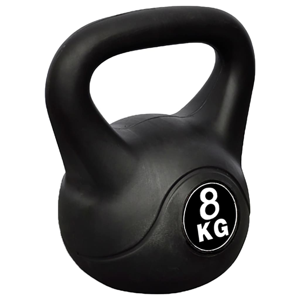 vidaXL Greutate tip bilă cu mâner Kettlebell, 8 kg vidaXL Greutate tip bilă cu mâner Kettlebell, 8 kg