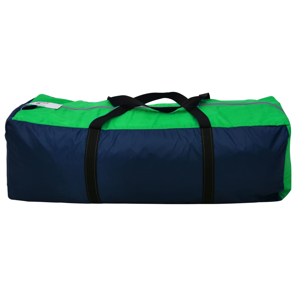 vidaXL Cort camping din material textil, 9 persoane, albastru și verde vidaXL Cort camping din material textil, 9 persoane, albastru și verde