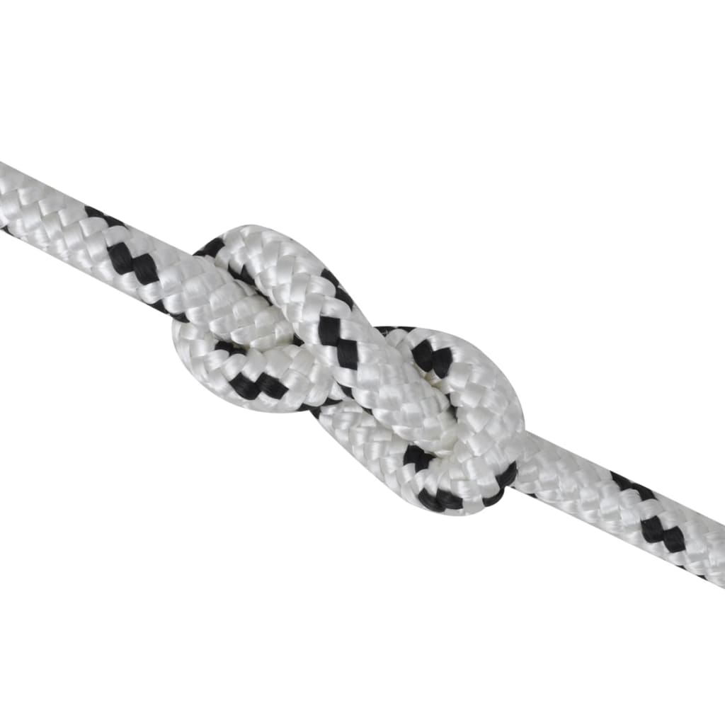 vidaXL Rolă frânghie împletită parâmă barcă, poliester, 6 mm x 50 m