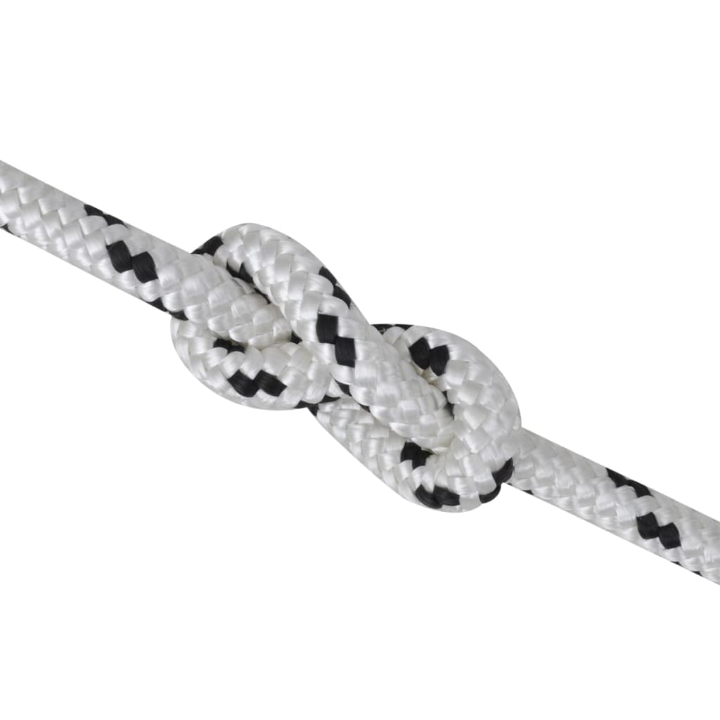 vidaXL Rolă frânghie împletită parâmă barcă, poliester, 10 mm x 50 m vidaXL Rolă frânghie împletită parâmă barcă, poliester, 10 mm x 50 m