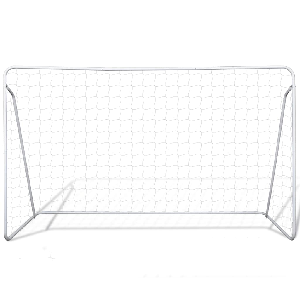 vidaXL Set poartă de fotbal, 240x90x150 cm, plasă și oțel calitativ