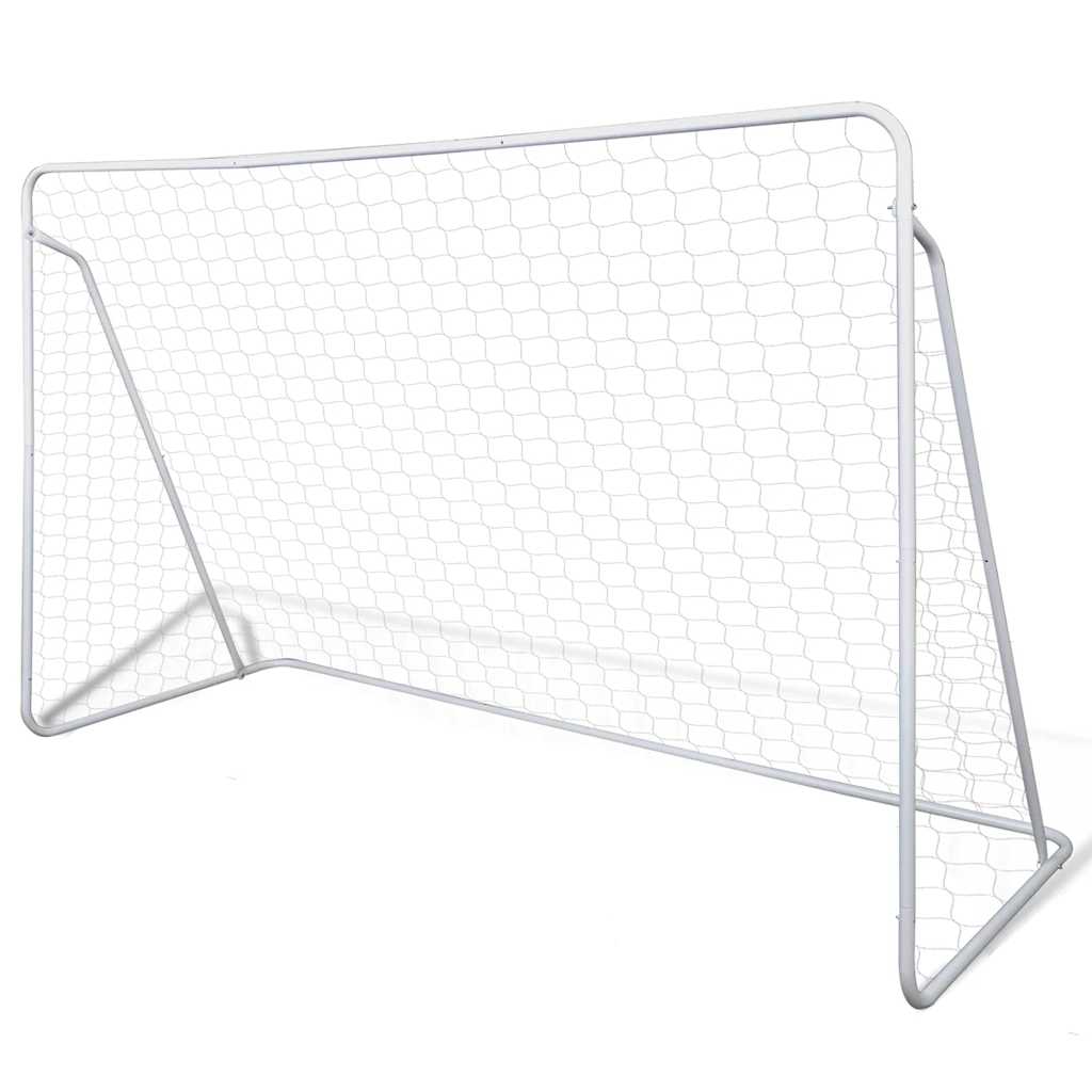 vidaXL Set poartă de fotbal, 240x90x150 cm, plasă și oțel calitativ