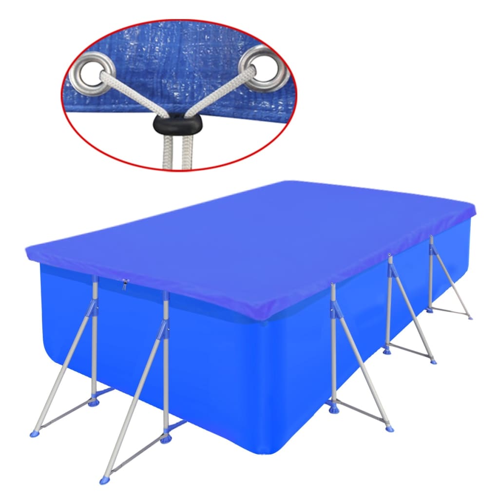 vidaXL Prelată pentru piscină, 400x207 cm, PE, dreptunghiular, 90 g/mp vidaXL Prelată pentru piscină, 400x207 cm, PE, dreptunghiular, 90 g/mp
