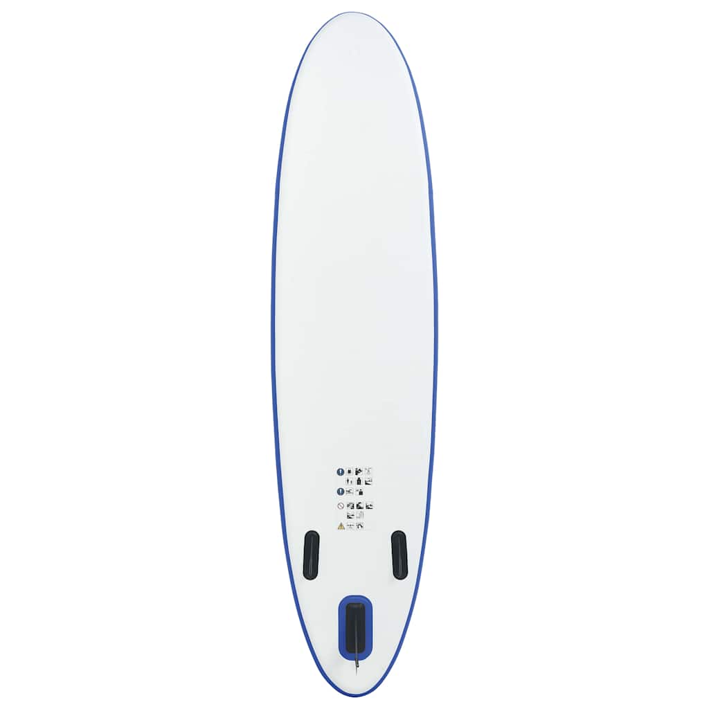 vidaXL Set placă stand up paddle SUP surf gonflabilă, albastru și alb