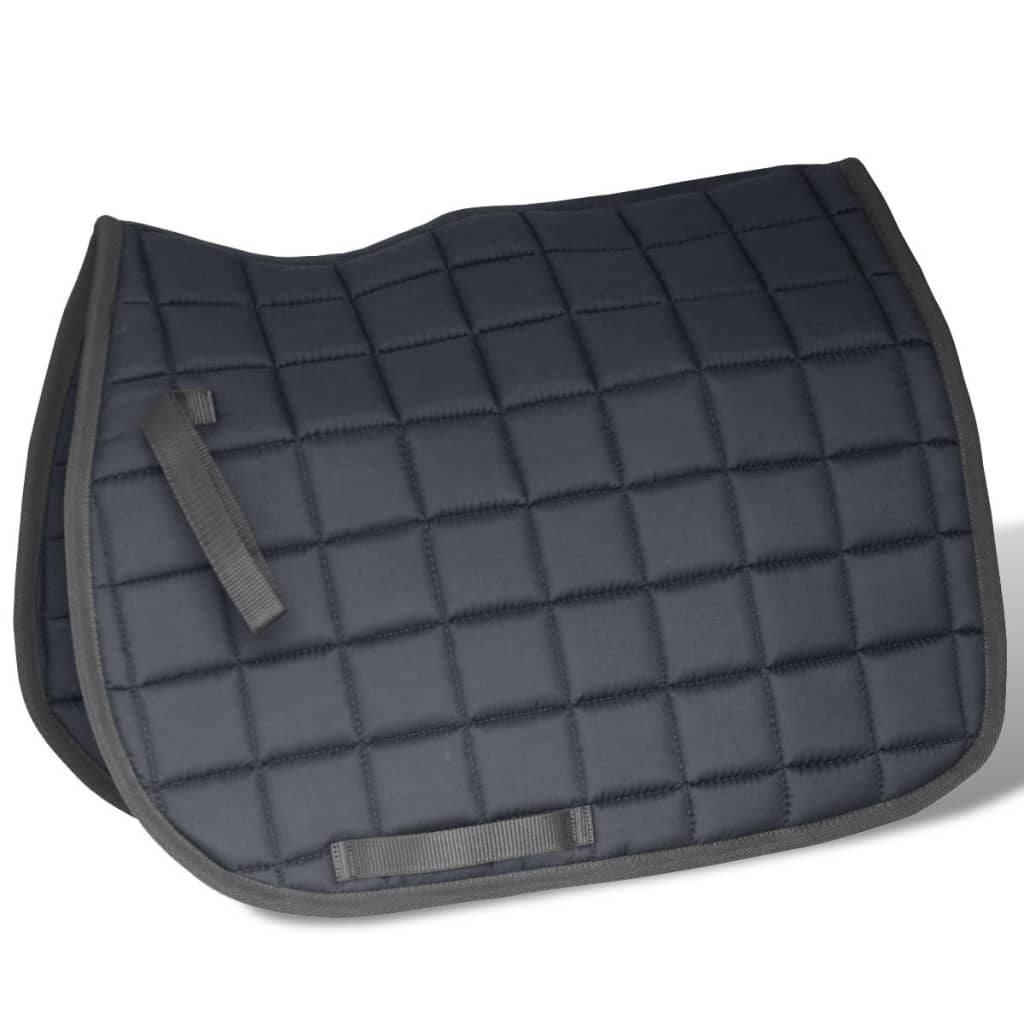 Set echitație 5-in-1 cu șa 44,5 cm din piele naturală, negru Set echitație 5-in-1 cu șa 44,5 cm din piele naturală, negru