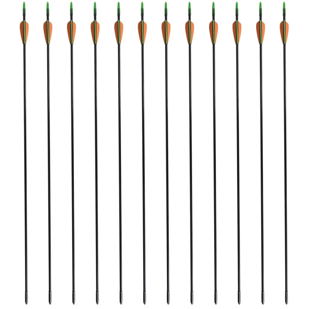 Săgeți pentru arc curbat 30", 0,6 cm, 12 buc., fibră de sticlă