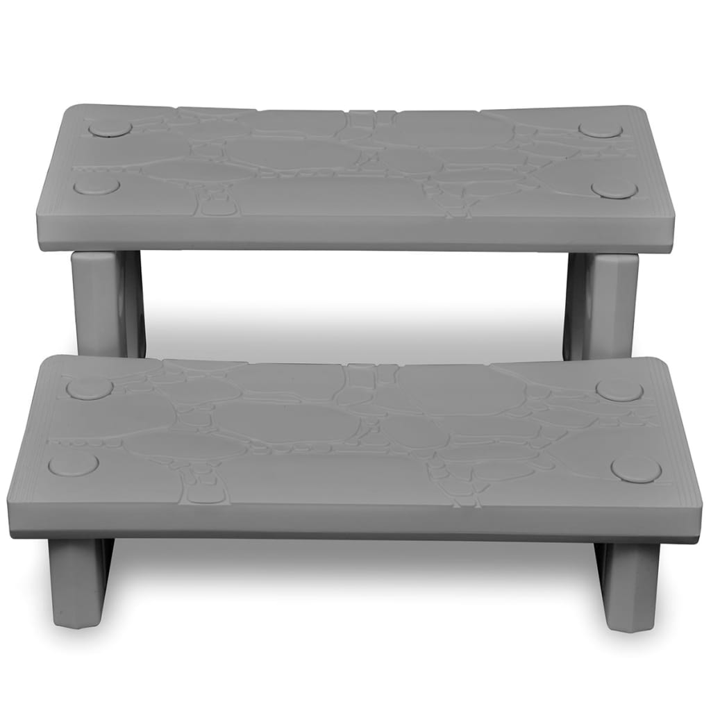 vidaXL Trepte de spa, gri vidaXL Trepte de spa, gri