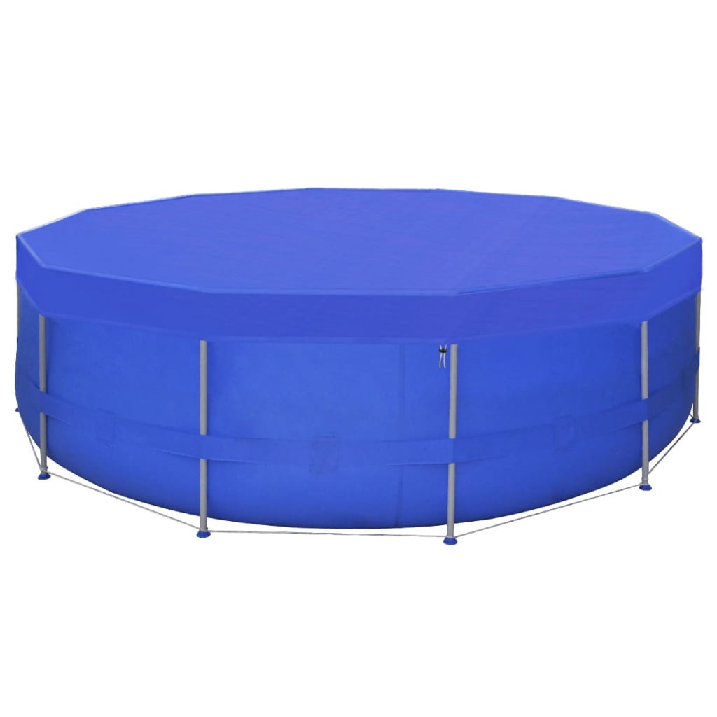 vidaXL Prelată piscină din PE, rotund, 460 cm, 90 g/m²