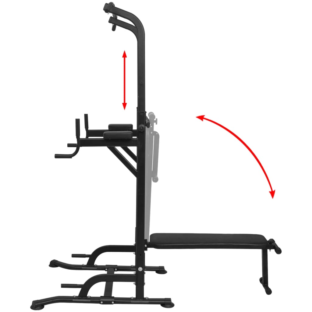 vidaXL Turn exerciții cu bancă de abdomene
