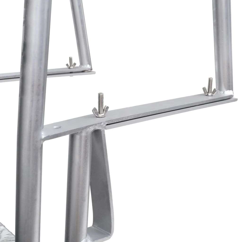 vidaXL Scară amdocare/piscină cu 4 trepte, aluminiu, 167 cm vidaXL Scară amdocare/piscină cu 4 trepte, aluminiu, 167 cm