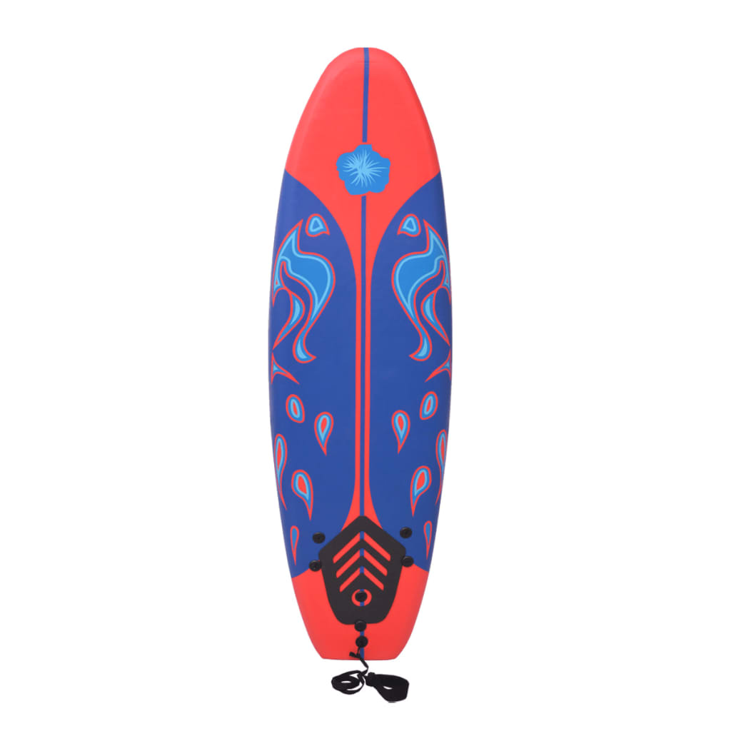 vidaXL Placă de surf, albastru și roșu, 170 cm vidaXL Placă de surf, albastru și roșu, 170 cm