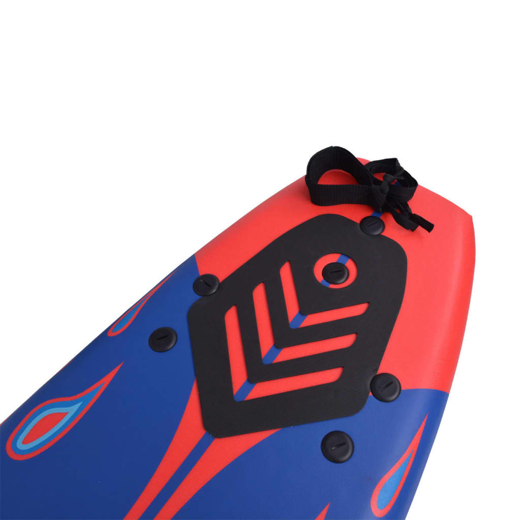 vidaXL Placă de surf, albastru și roșu, 170 cm vidaXL Placă de surf, albastru și roșu, 170 cm