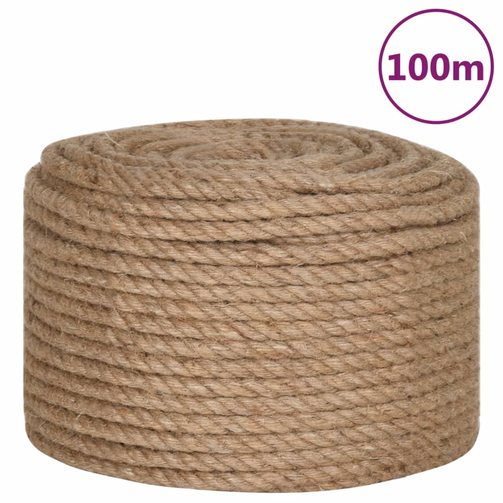 vidaXL Frânghie din iută 100% 14 mm 100 m vidaXL Frânghie din iută 100% 14 mm 100 m