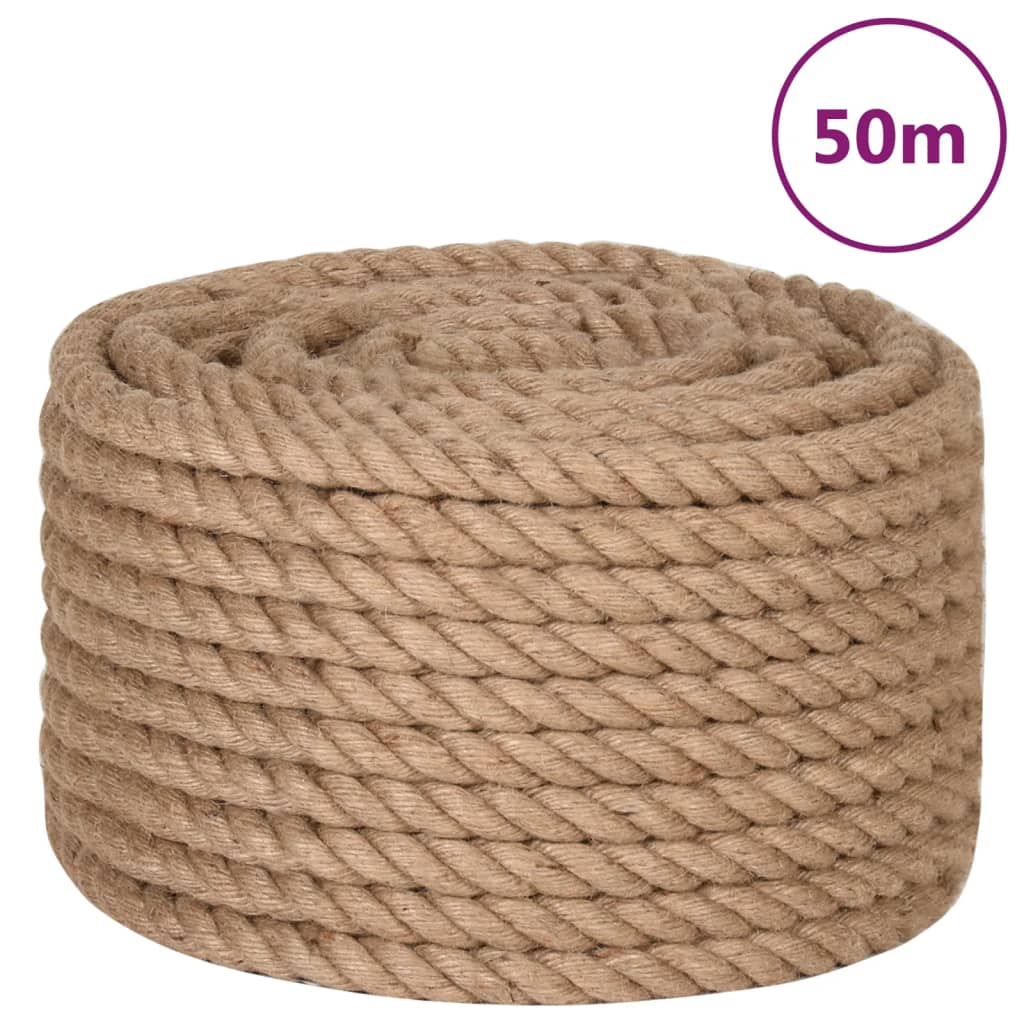 vidaXL Frânghie din iută 100% 20 mm 50 m vidaXL Frânghie din iută 100% 20 mm 50 m
