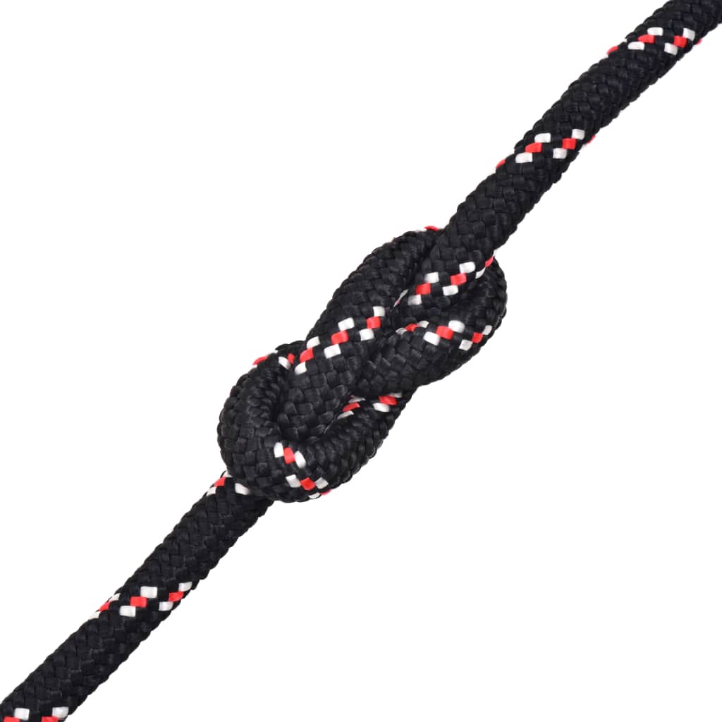 vidaXL Frânghie marinărească din polipropilenă 6 mm 100 m, negru vidaXL Frânghie marinărească din polipropilenă 6 mm 100 m, negru
