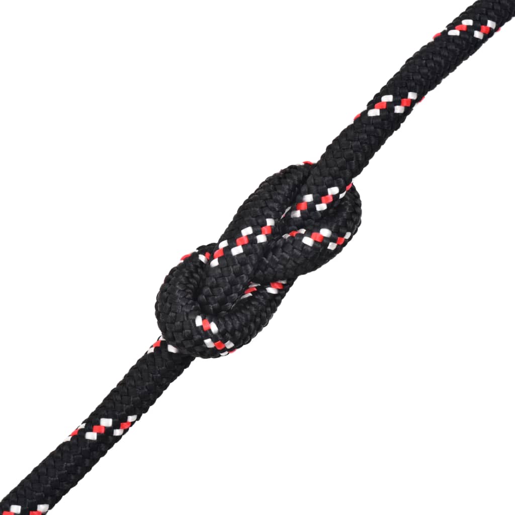 vidaXL Frânghie marinărească din polipropilenă 14 mm 50 m, negru vidaXL Frânghie marinărească din polipropilenă 14 mm 50 m, negru