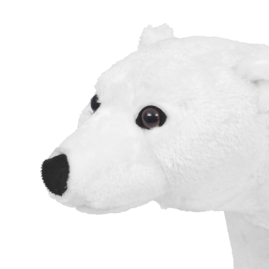 vidaXL Urs polar din pluș de jucărie în picioare, alb, XXL vidaXL Urs polar din pluș de jucărie în picioare, alb, XXL