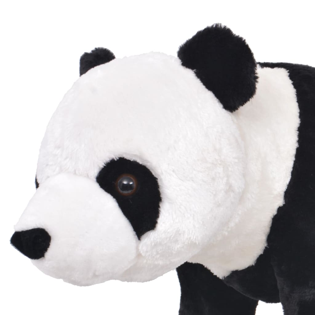 vidaXL Urs panda de jucărie din pluș în picioare, alb și negru, XXL vidaXL Urs panda de jucărie din pluș în picioare, alb și negru, XXL